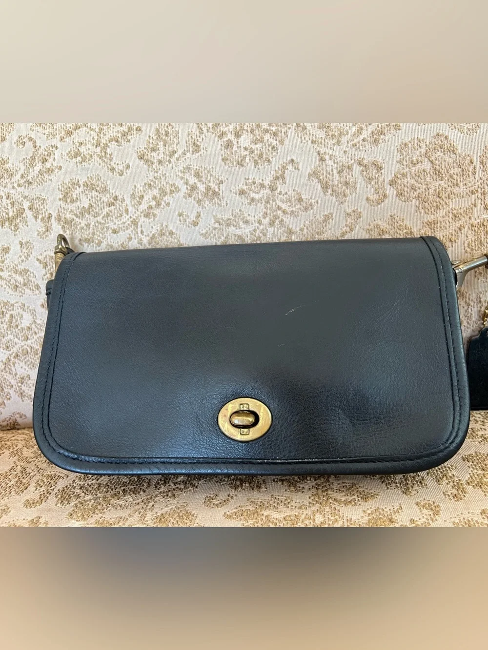Vintage COACH Mini Clutch 9375 Precreed/Cartouche Black 1970’s New York City